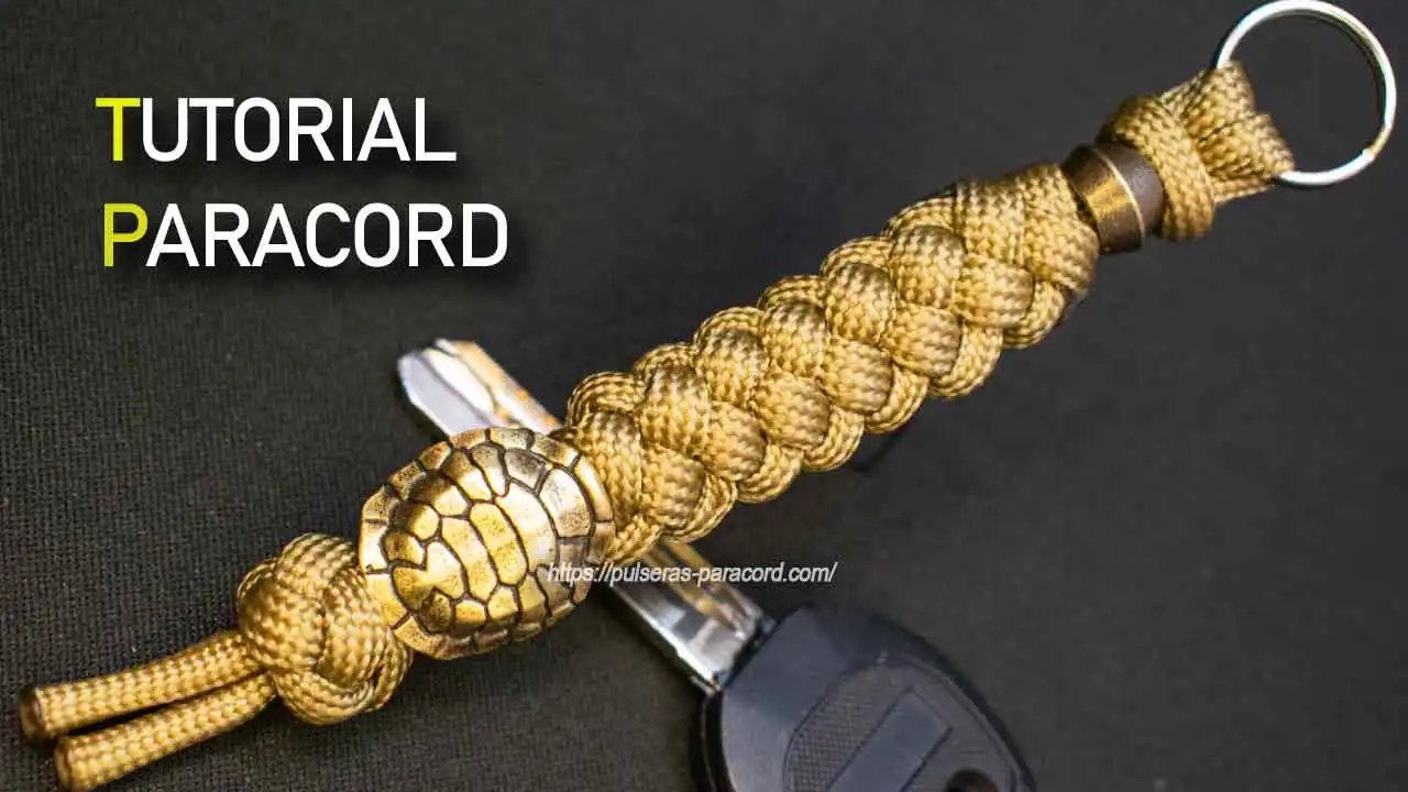 Llavero paracord Tortuga - Enlaces de accesorios en la descripcion