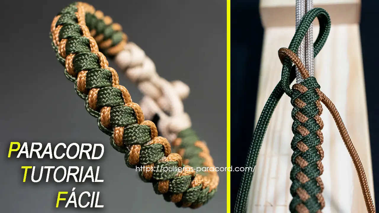 Cómo hacer una pulsera fácil con paracord sin broche