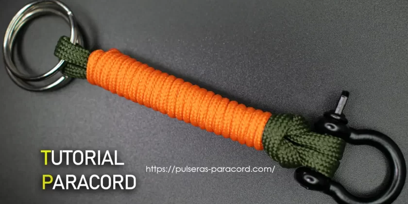 Llavero paracord doble anillo estilo marinero