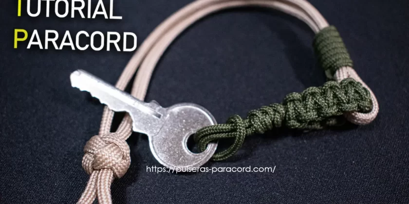Llavero paracord nudos serpiente, cobra, diamante y corredizo. paracord
