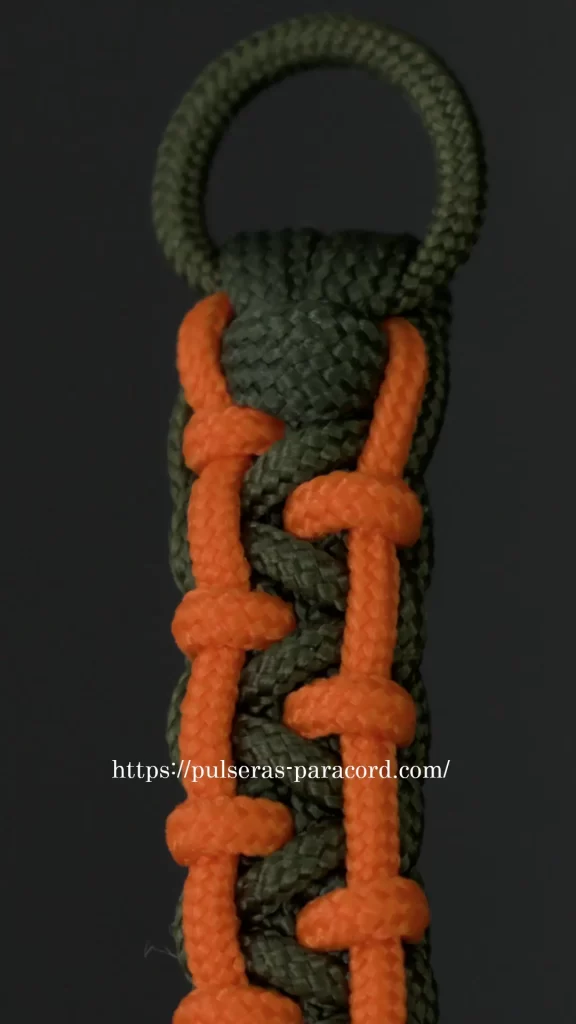 Mini pulsera paracord nudo cobra sin broche 1