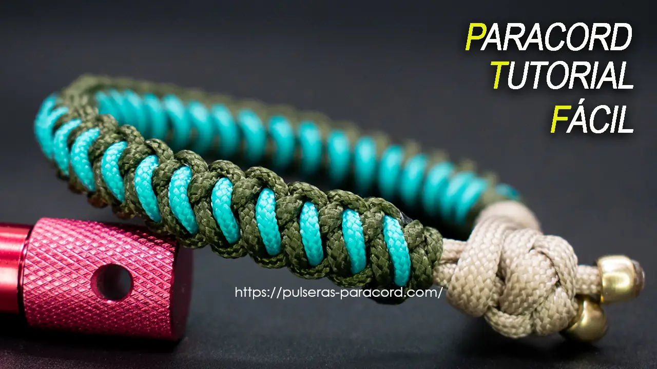 Nudo Sinnet modificado - Pulsera paracord simple