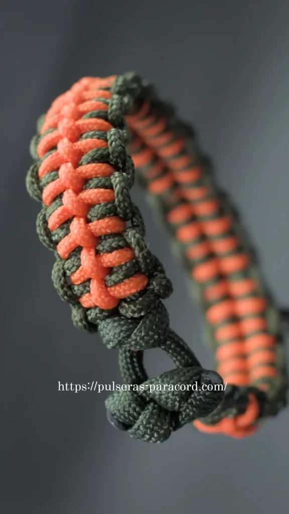 Nudo espinazo pulsera con cuerda paracord muy fácil