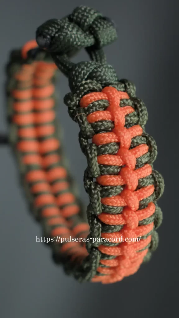 Nudo espinazo pulsera con cuerda paracord muy fácil