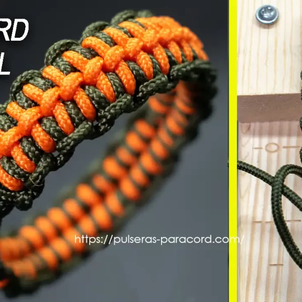 Nudo espinazo pulsera con cuerda paracord muy fácil