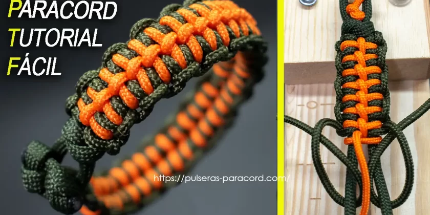 Nudo espinazo pulsera con cuerda paracord muy fácil