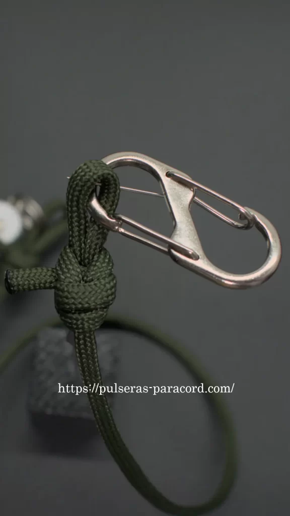 Nudo paracord doble dragón - Nudo para pulseras o Nudo para llaveros