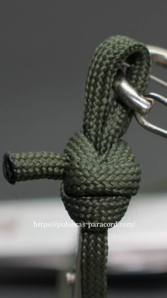 Nudo paracord doble dragón - Nudo para pulseras o Nudo para llaveros