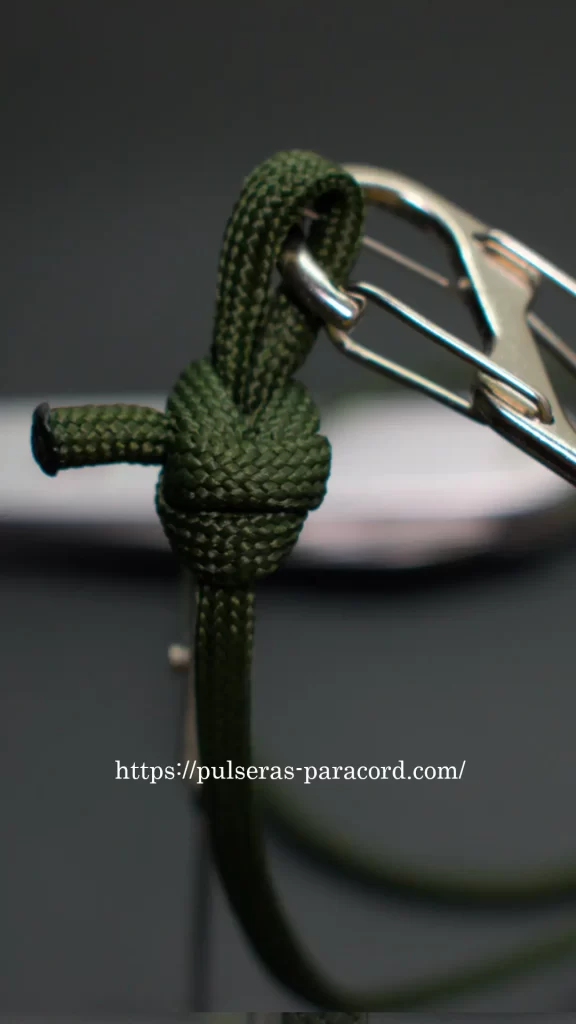 Nudo paracord doble dragón - Nudo para pulseras o Nudo para llaveros