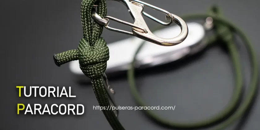 Nudo paracord doble dragón - Nudo para pulseras o Nudo para llaveros