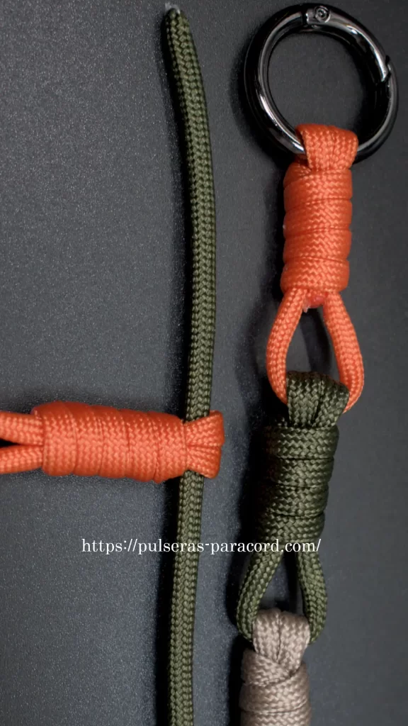 Nudos para llaveros con paracord muy fácil de hacer Con sobras de paracord
