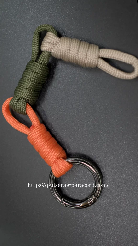 Nudos para llaveros con paracord muy fácil de hacer Con sobras de paracord