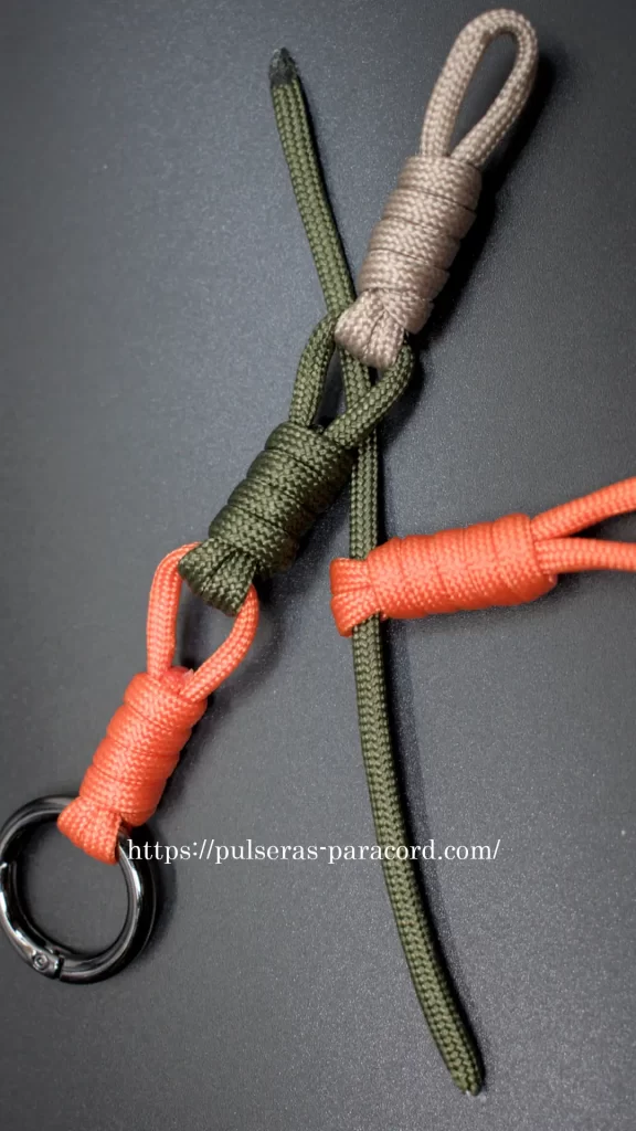 Nudos para llaveros con paracord muy fácil de hacer Con sobras de paracord