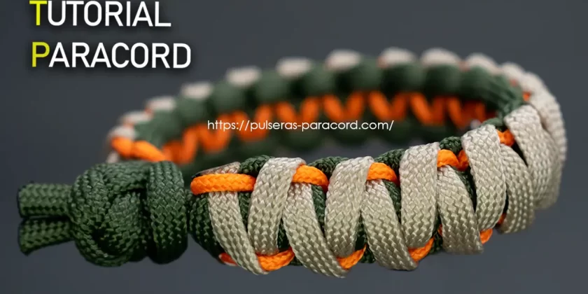 Pulsera paracord cobra modificada sin broche