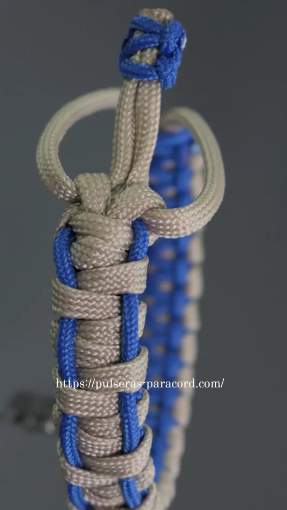 Pulsera paracord nudo cobra 3