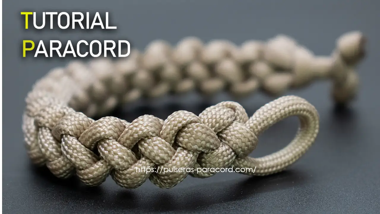Pulsera paracord sin broche nudo cadena sinnet muy fácil de hacer.